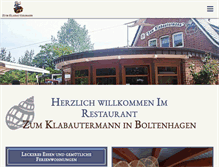 Tablet Screenshot of klabautermann-boltenhagen.de